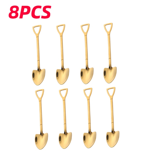 Creative Shovel Shape Dessert Spoons - UTILITY5STORE