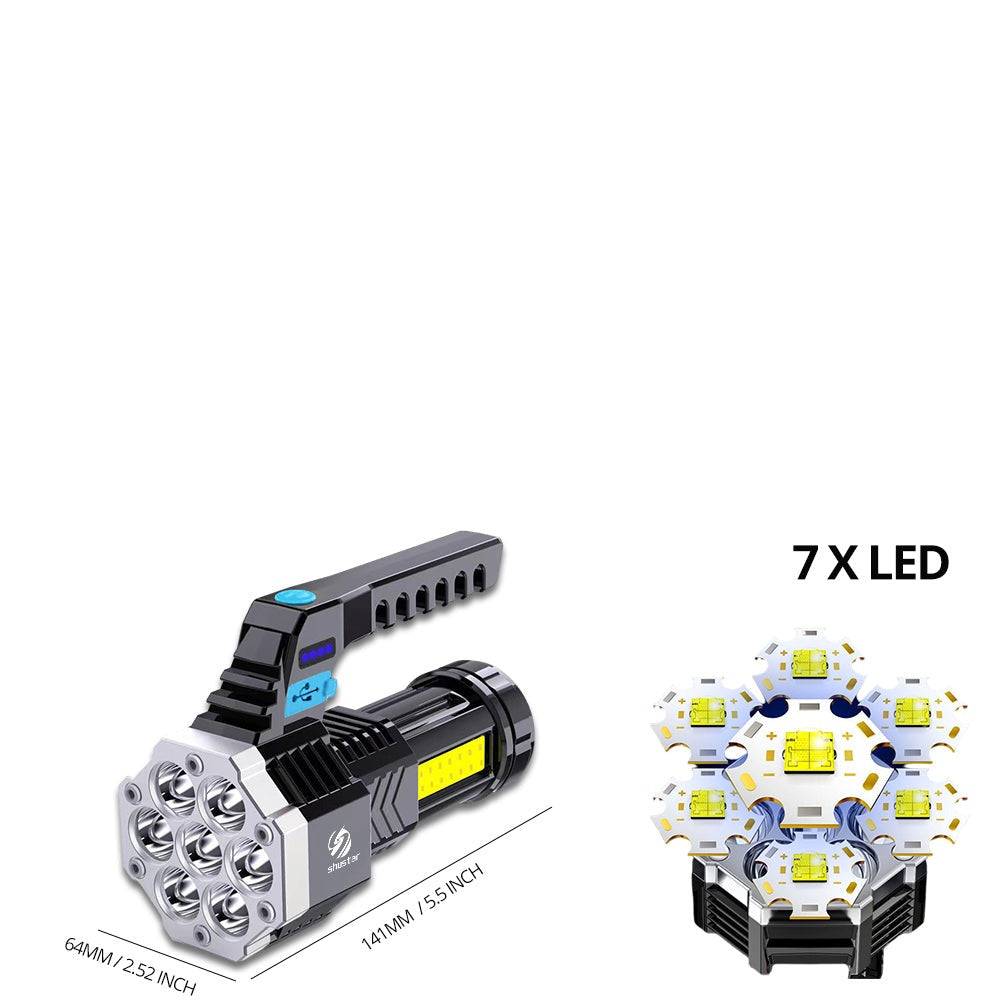 High-Power Rechargeable Super Bright Flashlight