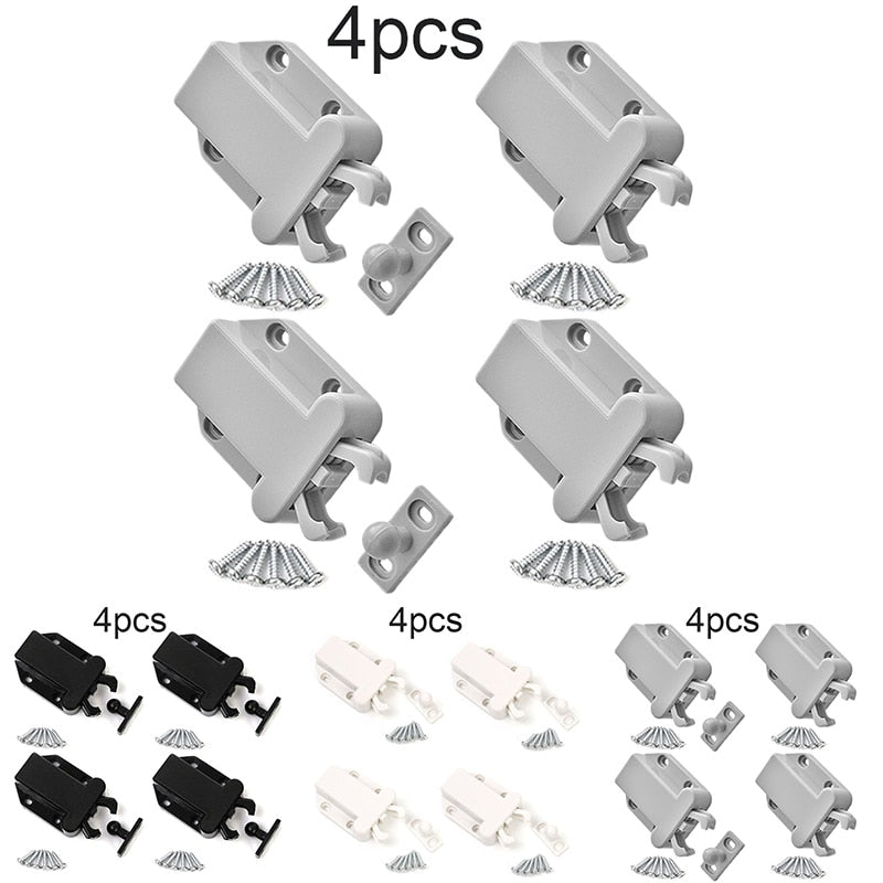 4Pcs Auto Pop-up Cabinet Locks