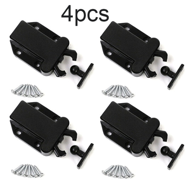 4Pcs Auto Pop-up Cabinet Locks