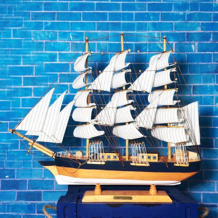 Wooden Sailing Ship Nautical Decor