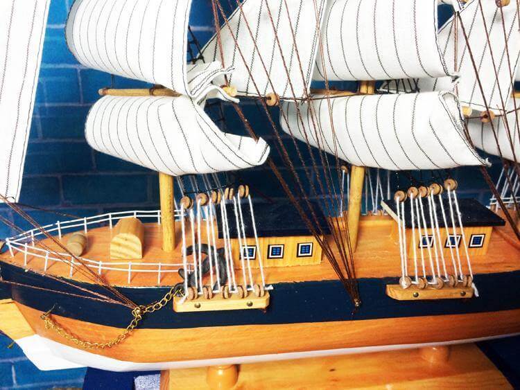 Wooden Sailing Ship Nautical Decor