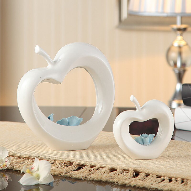 Modern Ceramic Love Apple Home Decor - UTILITY5STORE