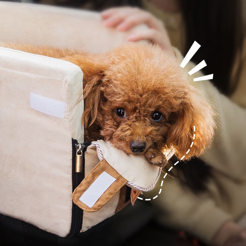 Car Portable Pet Carrier Comfy Bed