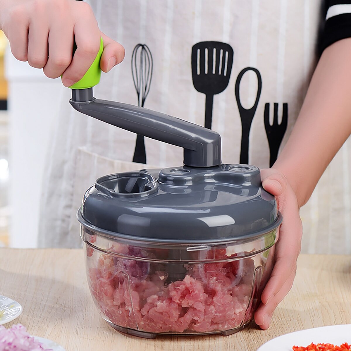 Manual Easy Simple Meat Vegetable Chopper Container