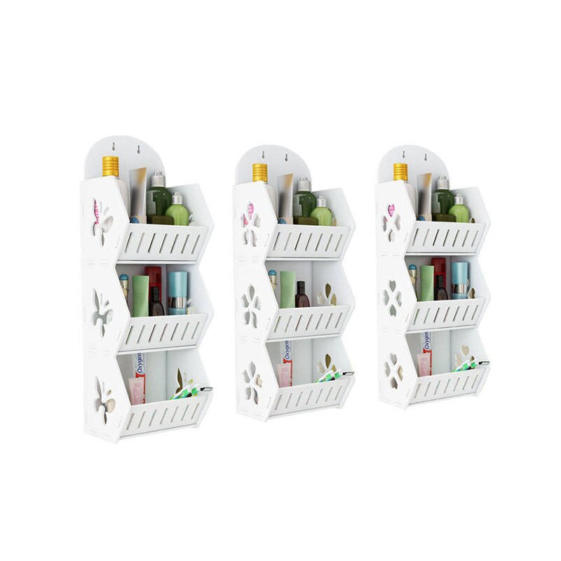 Wall Mounted No-Drill Shelf Storage Organizer