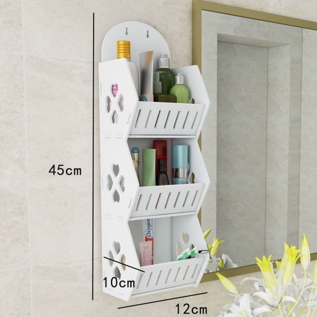 Wall Mounted No-Drill Shelf Storage Organizer