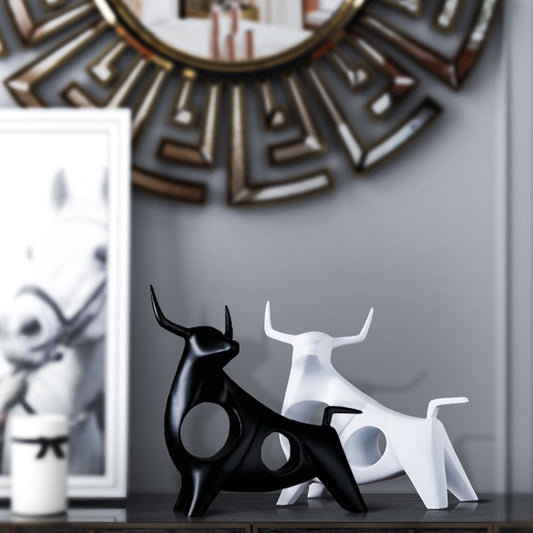 Nordic Style Bull Sculpture Home Decor