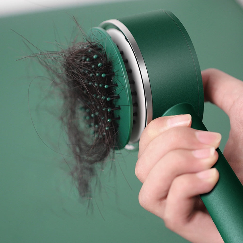 Anti-Static Self Cleaning Hair Brush