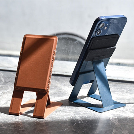 Magnetic Leather Foldable Wallet Phone Holder