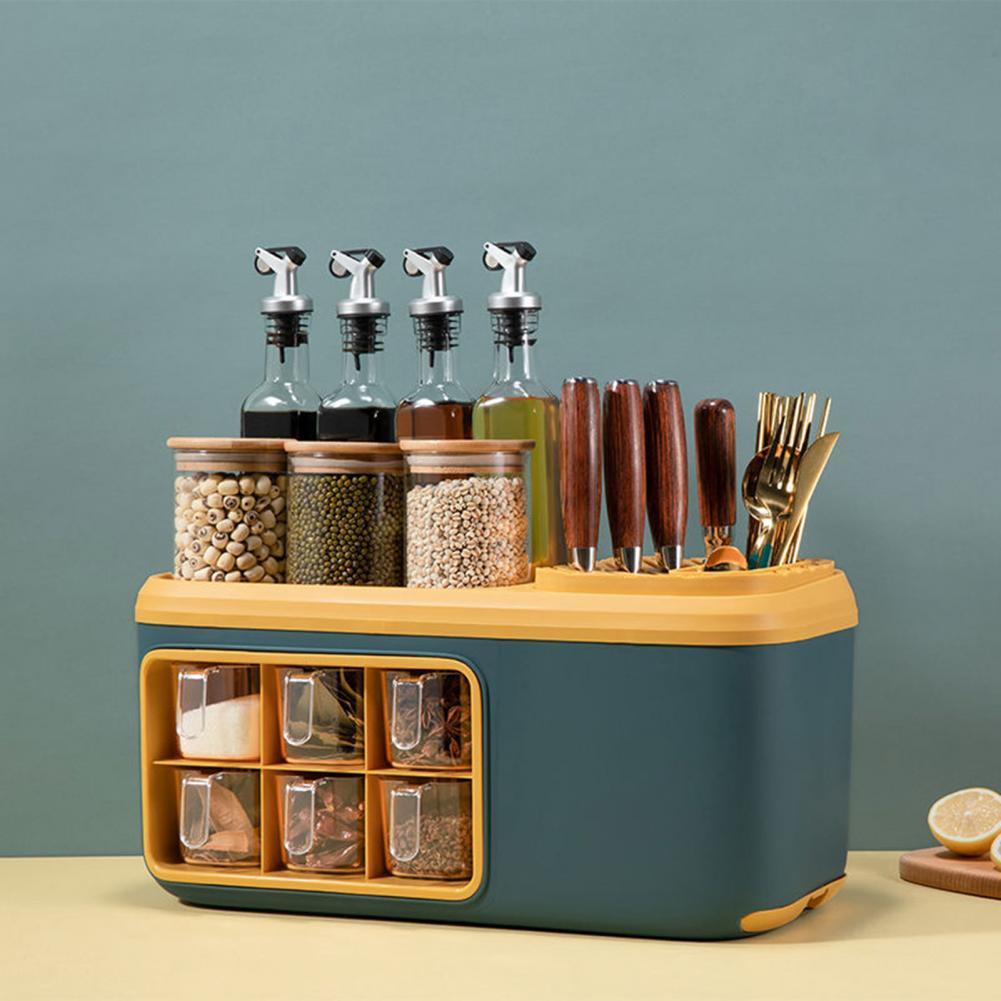 Multifunctional Kitchen Seasoning Holder Storage Organizer