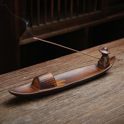 Wooden Zen Incense Holder