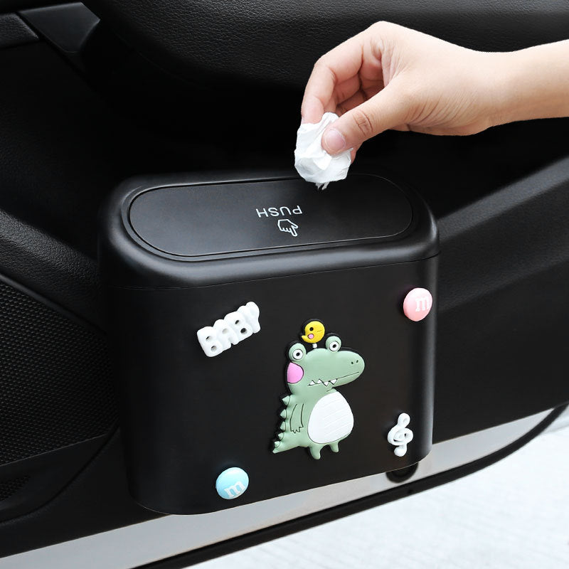 Cute Cartoon Car Door Trash Can