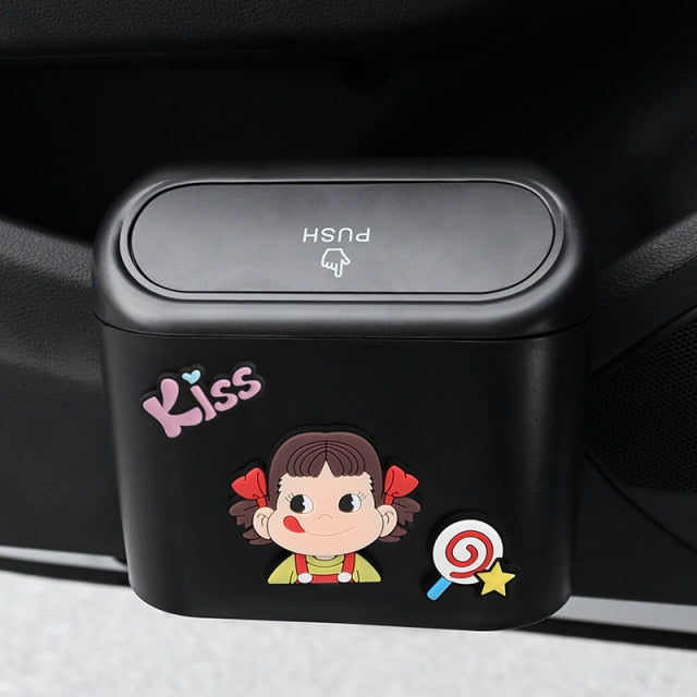 Cute Cartoon Car Door Trash Can