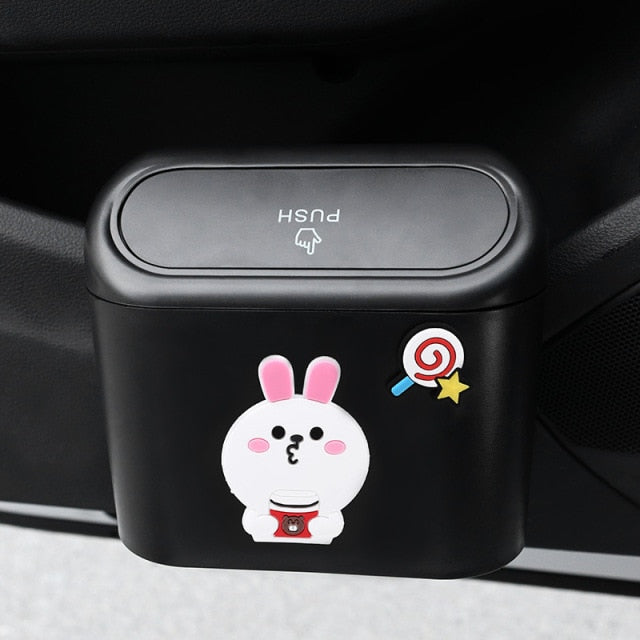 Cute Cartoon Car Door Trash Can