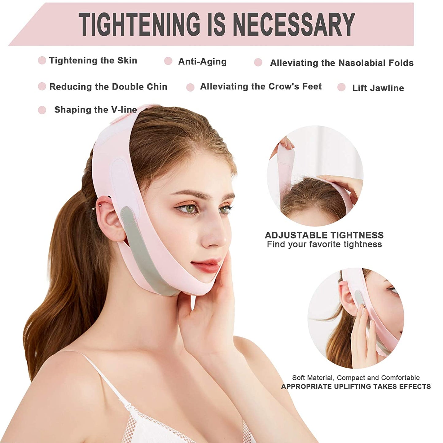 Adjustable Face Lift Band Mask