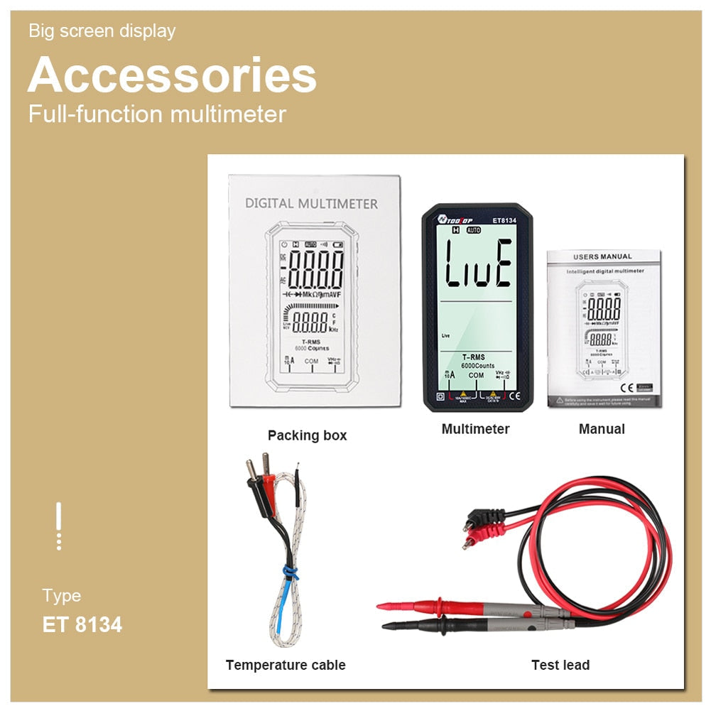 Digital LCD Screen Portable Voltage Tester