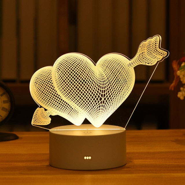 3D Creative Animals Bedside LED Night Lamp - UTILITY5STORE
