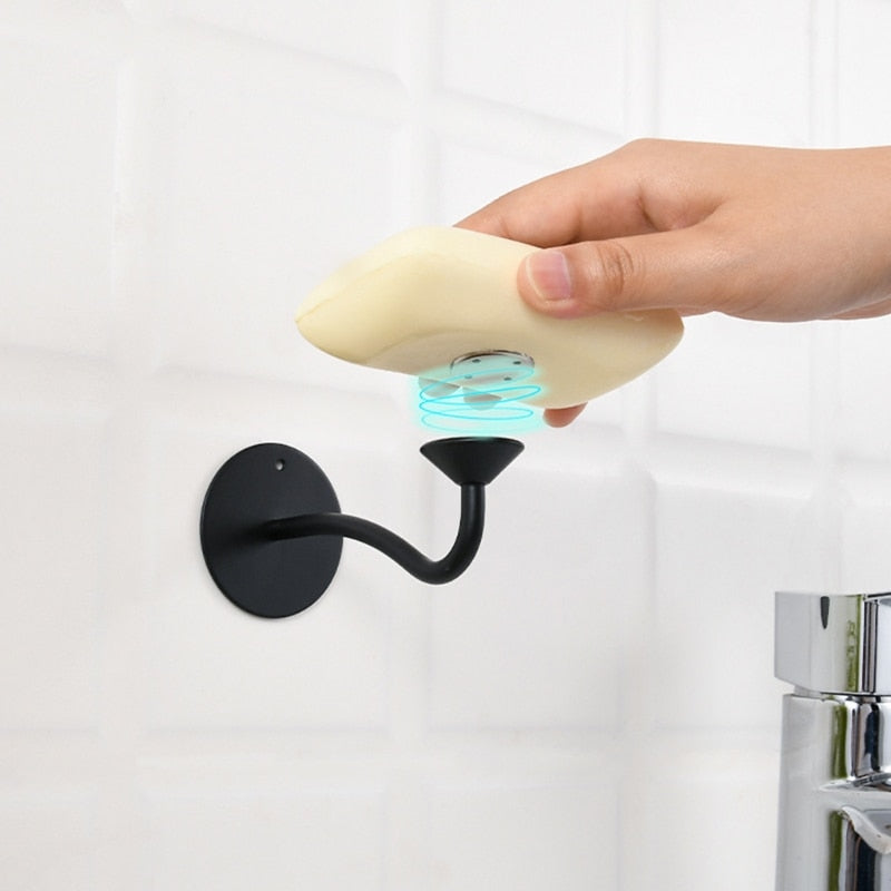 Wall-Mounted  Magnetic Soap Holder Rack