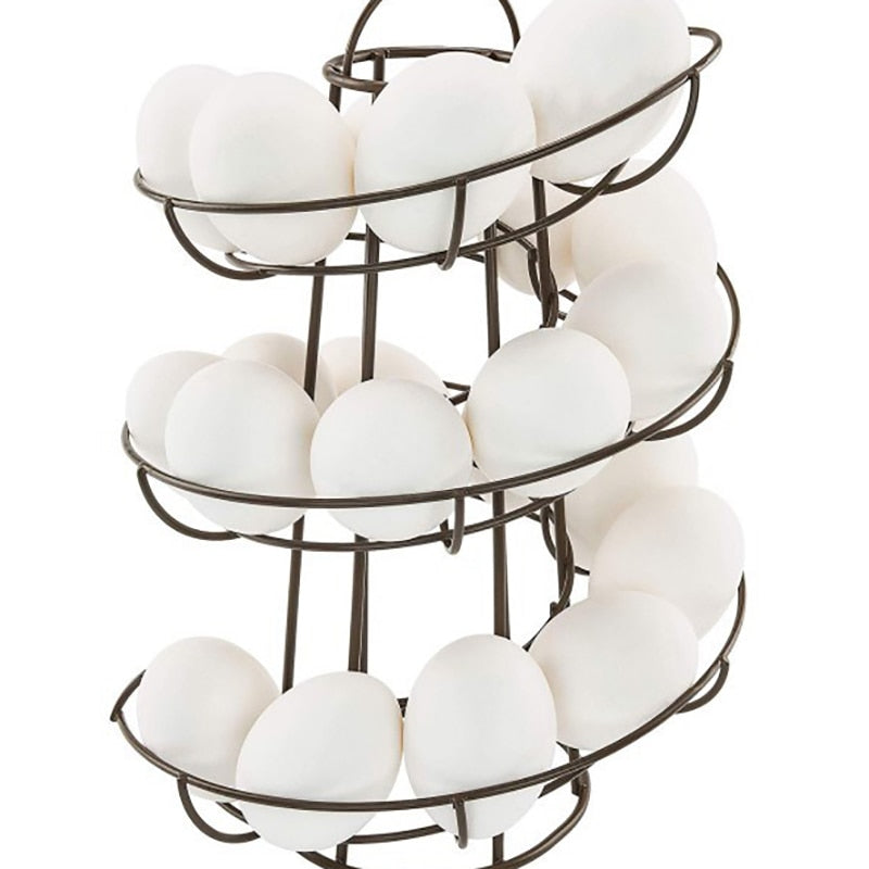 Creative Spiral Egg Dispenser Storage Rack - UTILITY5STORE