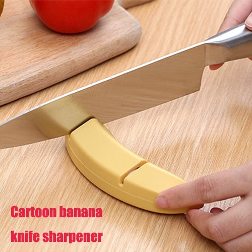 Banana Shape Creative Knife Sharpener Tool