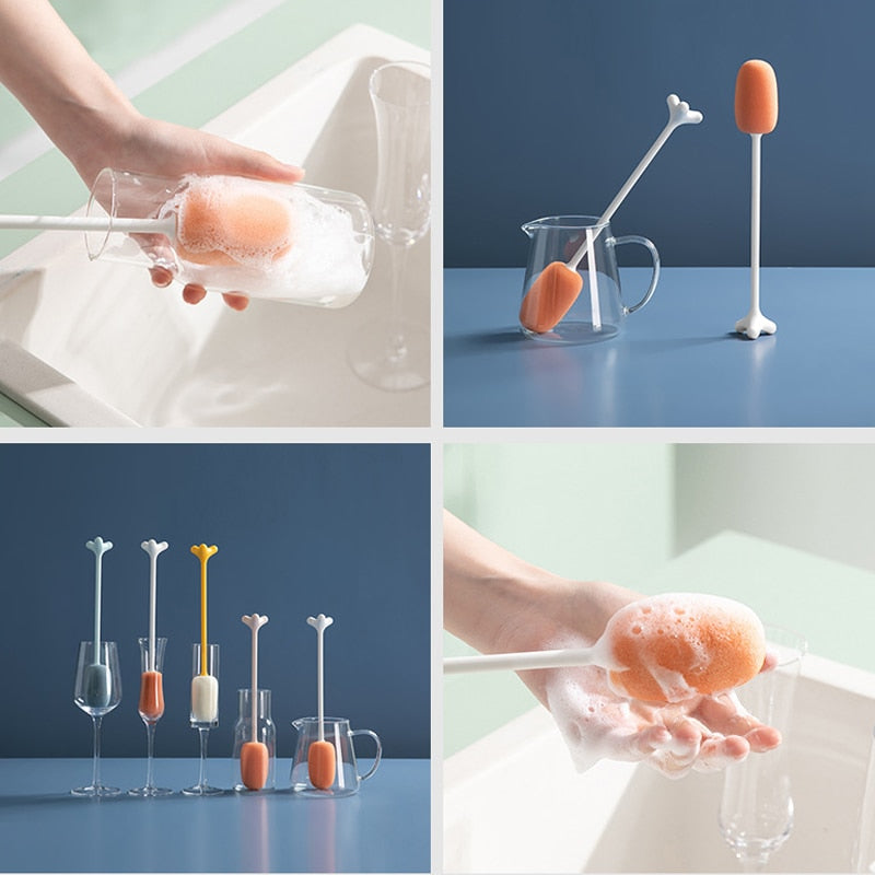 Long Handle Vertical Cleaning Sponge Brush