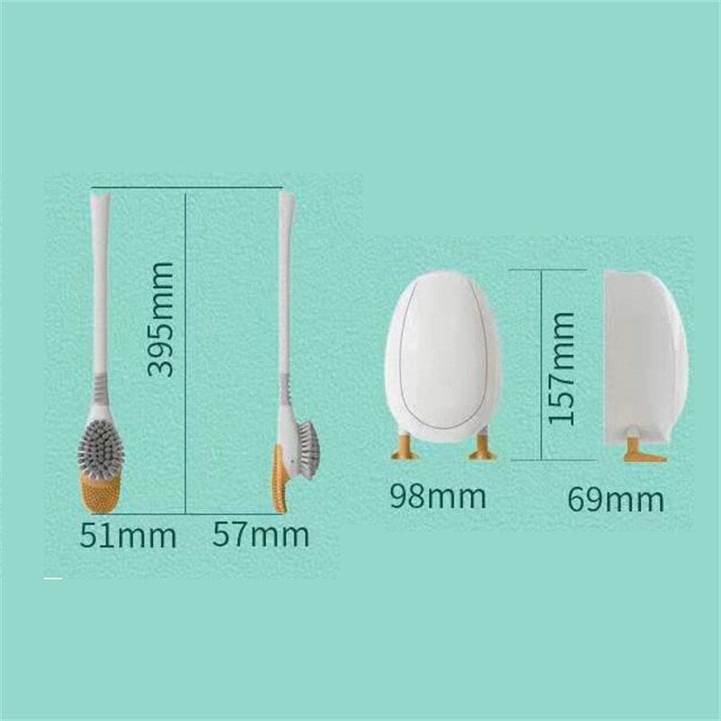 Silicone Duck Shape Soft Bathroom Brush