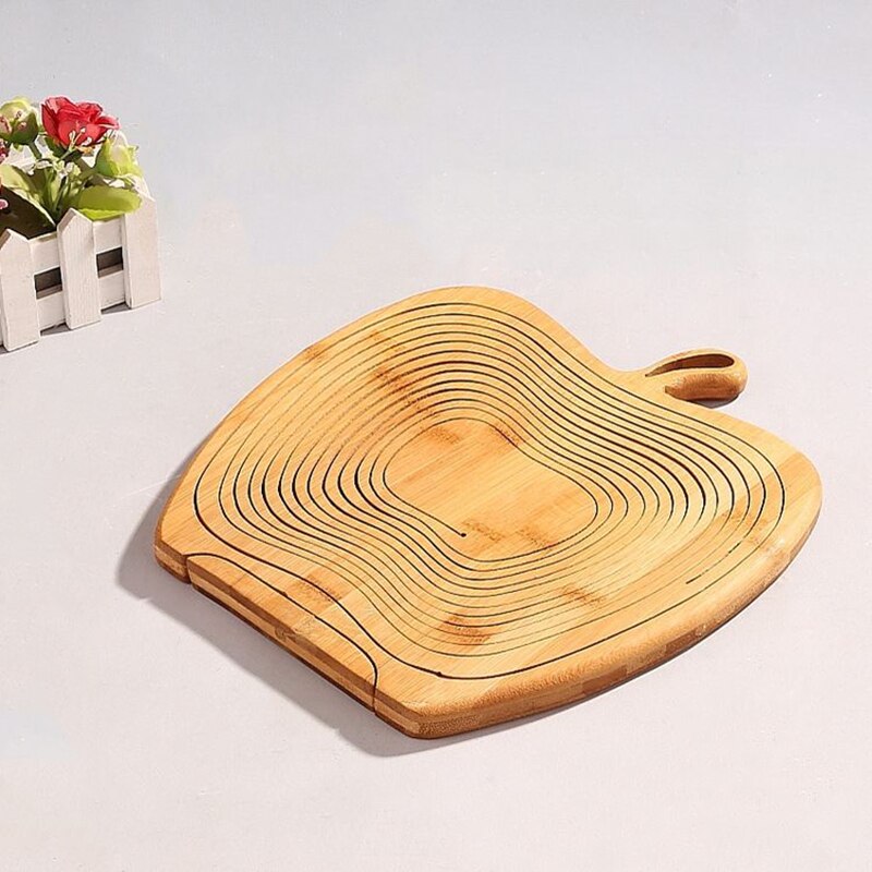 Foldable All-Natural Wooden Fruit Bowl - UTILITY5STORE