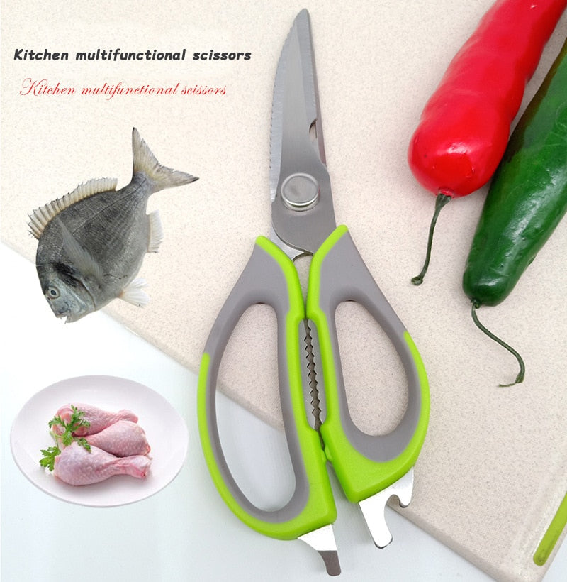 Multifunctional Poultry Bone Scissor with Magnetic Storage Bag