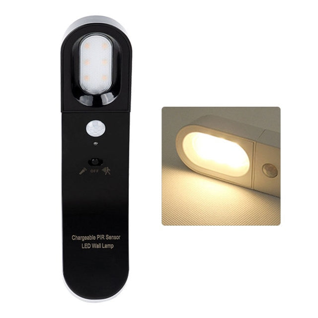 Motion Sensor Rotatable LED Wall Lamp