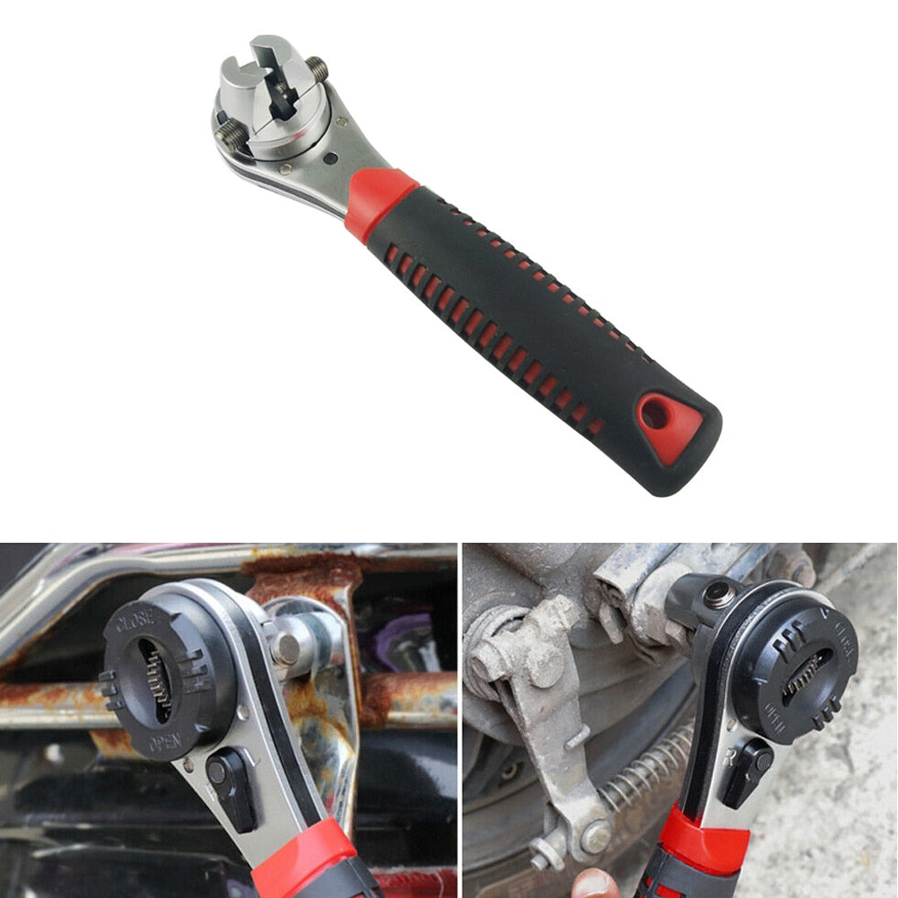 Universal Adjustable Non-Slip Ratchet Wrench Tool