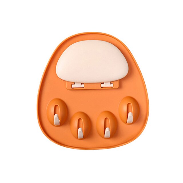 Cat Paw Wall-Mounted Pot Lid Holder Rack