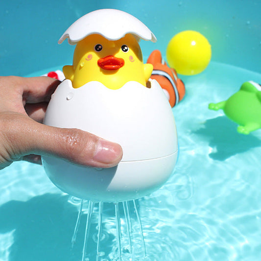 Water Sprinkler Egg Shape Baby Bath Toy