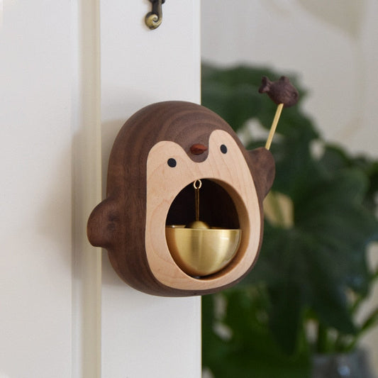 Solid Wood Cute Hanging Door Bell