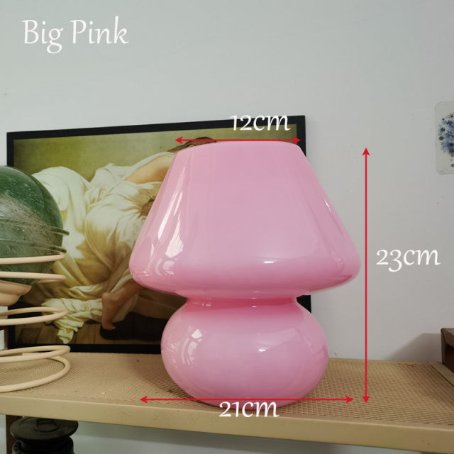 Creative Mushroom Glass Mushroom Table Lamp - UTILITY5STORE