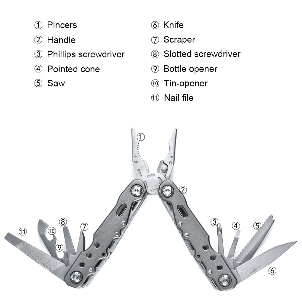 Portable Multitool Wire Cutter Camping Plier