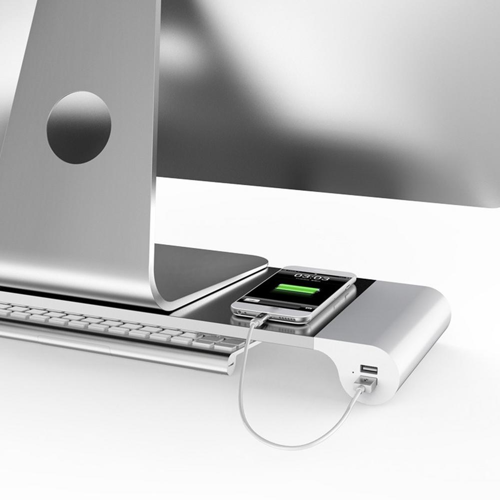 Universal USB Phone Charging Monitor Riser Stand