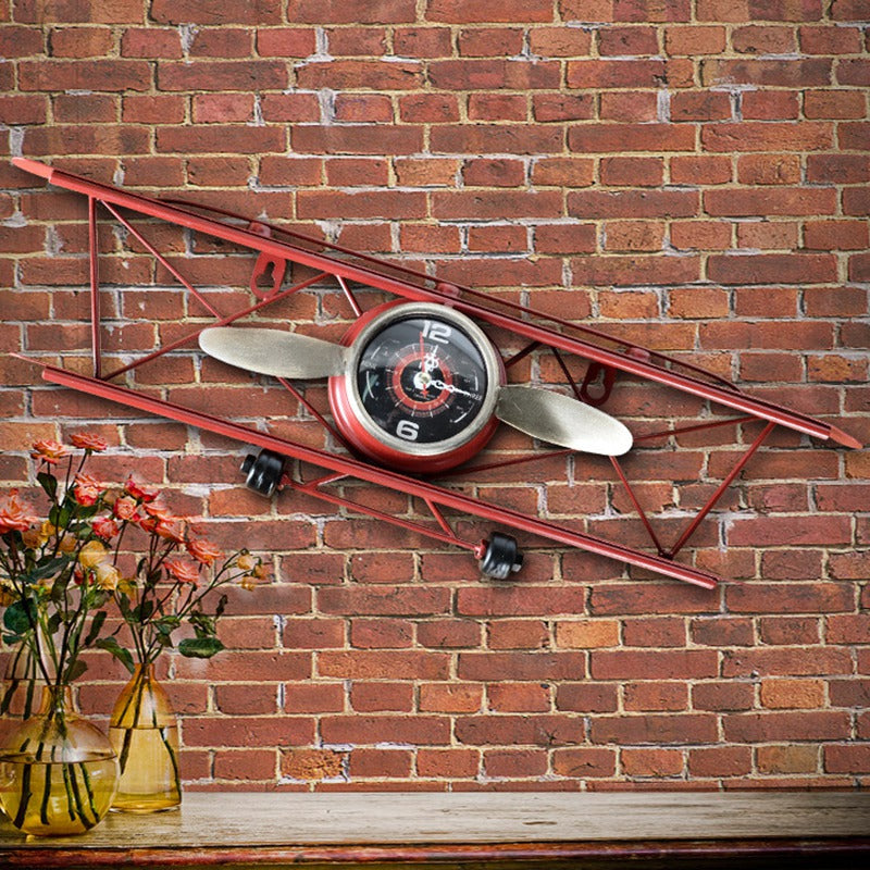 Creative Retro Aircraft Wall Clock - UTILITY5STORE