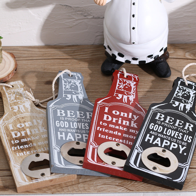 Retro Wood Bottle Opener