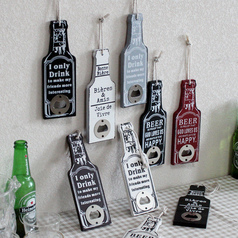 Retro Wood Bottle Opener