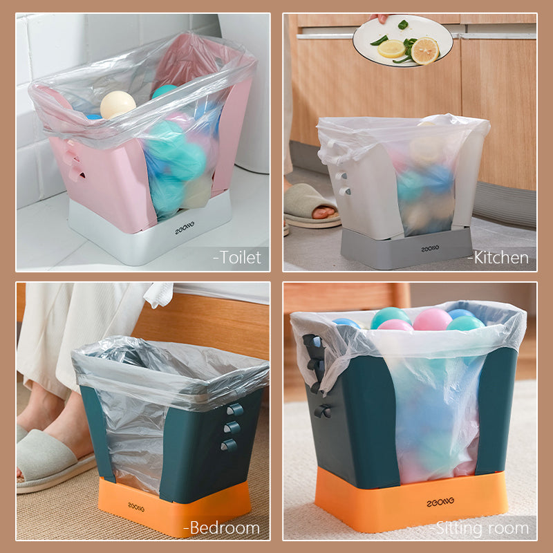 Portable Easy Pastel Trash Bag Holder