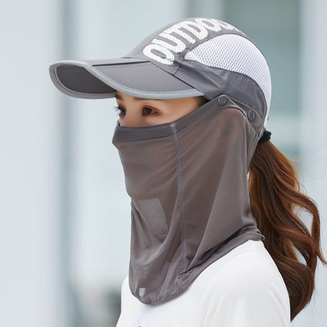 Anti-Ultraviolet Outdoor Breathable Summer Mask Hat