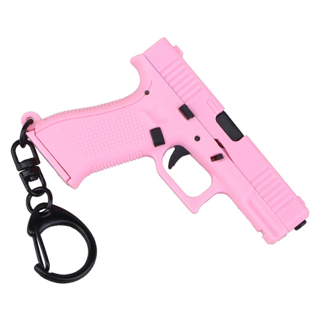 Mini Toy Pistol Shape Keychain