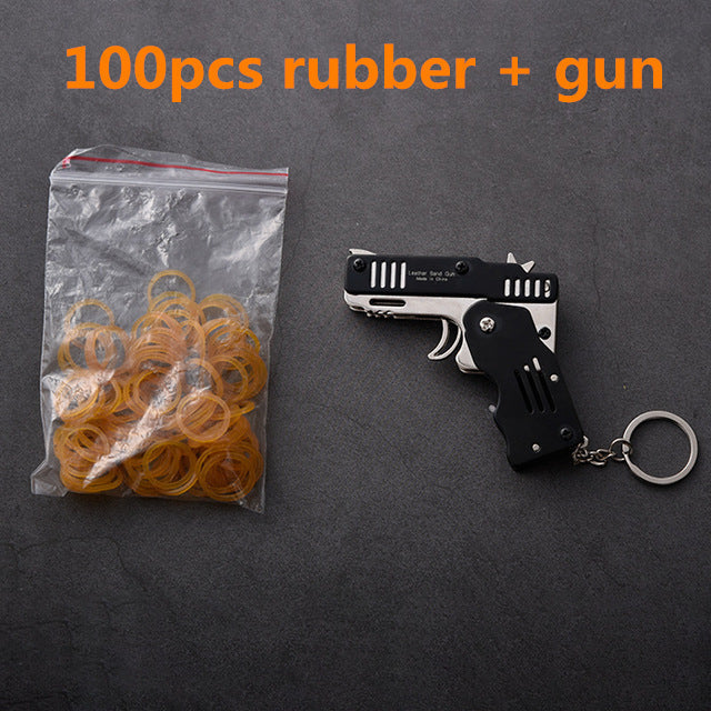 Mini Rubber Launcher Toy Gun