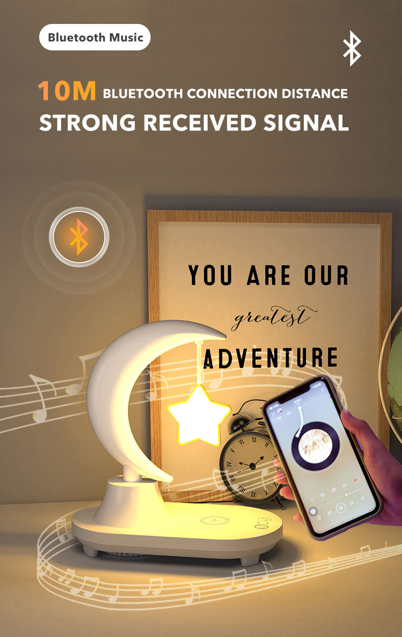 Moon Star Wireless Charging Night Lamp