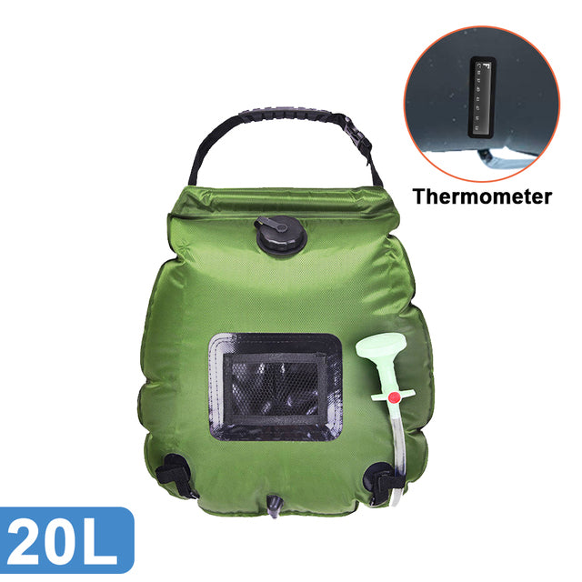Soar-Powered Portable Travel Heated Shower Bag