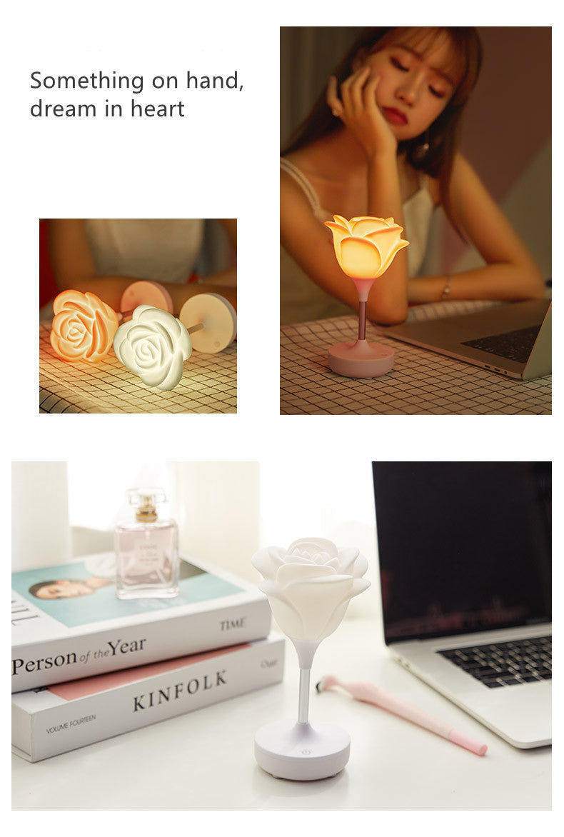 Rose Flower Romantic Touch Night Light