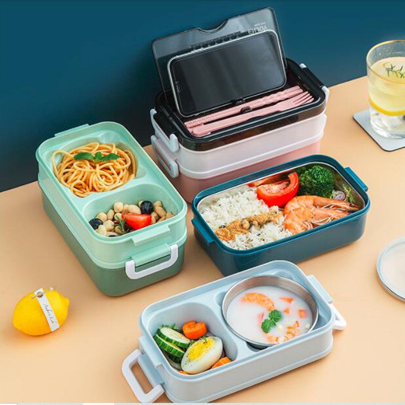 Double Layer Leak-Proof Soup Bowl Lunch Box