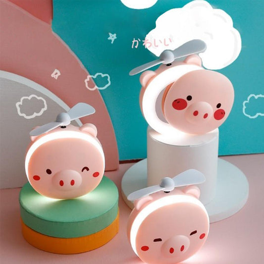 Rechargeable Piggy Mini Led Makeup Light Mirror