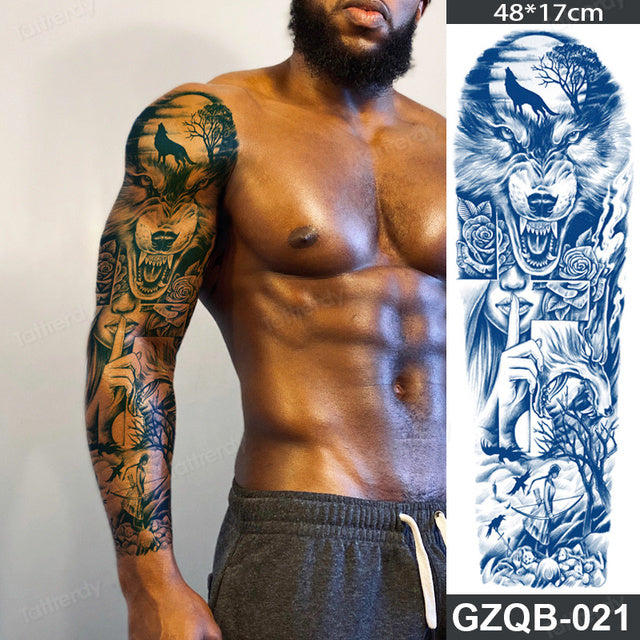 Long Lasting Full Arm Sleeve Tattoo Sticker